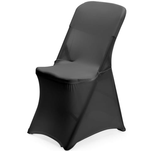 ⁨Pokrowiec na krzesło cateringowe bez prasowania - czarny⁩ w sklepie Wasserman.eu