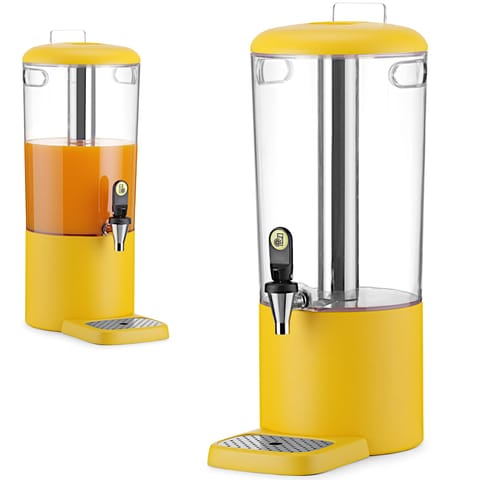 ⁨Dyspenser dozownik chłodzący do soków napojów UNIQ 8 l - żółty⁩ w sklepie Wasserman.eu