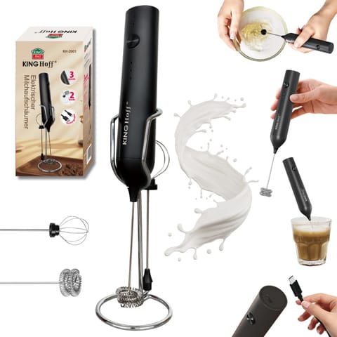 ⁨ELEKTRYCZNY MIKSER DO KOKTAJLI SPIENIACZ DO MLEKA KINGHOFF KH-2001⁩ w sklepie Wasserman.eu