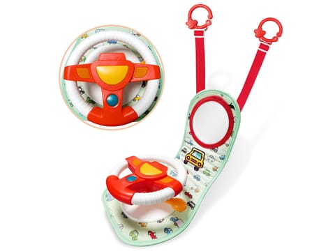 ⁨Zestaw Małego Kierowcy Edukacyjna KIEROWNICA DO SAMOCHODU Auta Interaktywna Mata⁩ w sklepie Wasserman.eu
