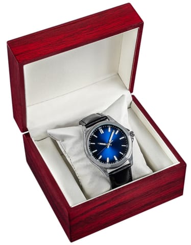 ⁨Pudełko na zegarek drewniane machoń PDR-1⁩ w sklepie Wasserman.eu