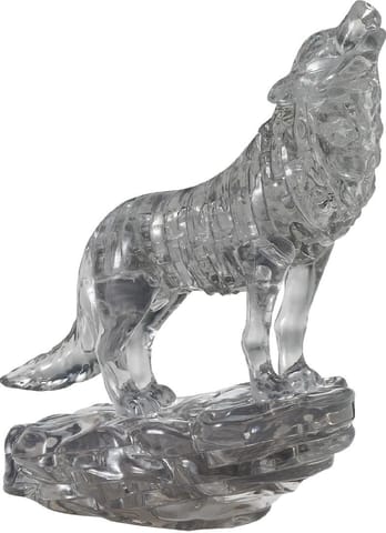 ⁨Crystal Puzzle - Wilk (czarny)⁩ w sklepie Wasserman.eu