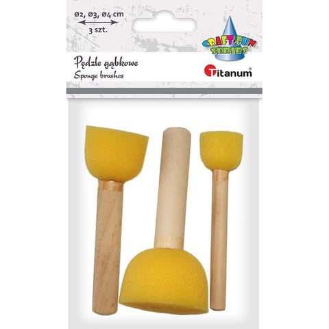 ⁨Pędzelki gąbkowe A` 3 HSM001 367804 TITANUM⁩ w sklepie Wasserman.eu