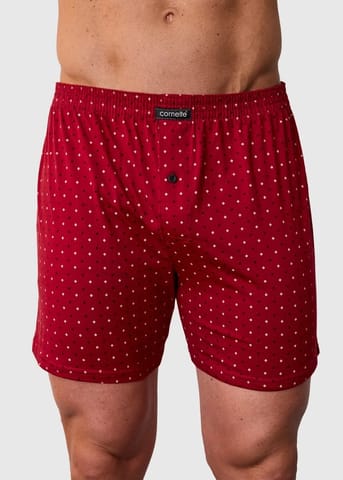 ⁨BOKSERKI CORNETTE COMFORT CM-002/334 (kolor czerwony, rozmiar L)⁩ w sklepie Wasserman.eu