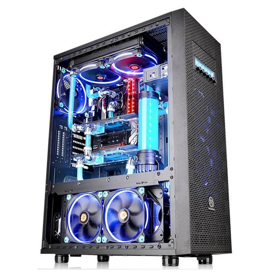 ⁨Obudowa Thermaltake Core X71 CA-1F8-00M1WN-02 (ATX, Micro ATX, Mini ITX; kolor czarny)⁩ w sklepie Wasserman.eu