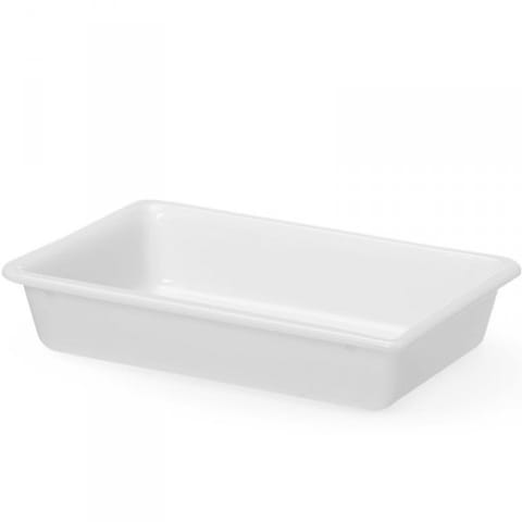 ⁨Pojemnik do panierowania płaski 3 l 340x235x70 mm - biały⁩ w sklepie Wasserman.eu