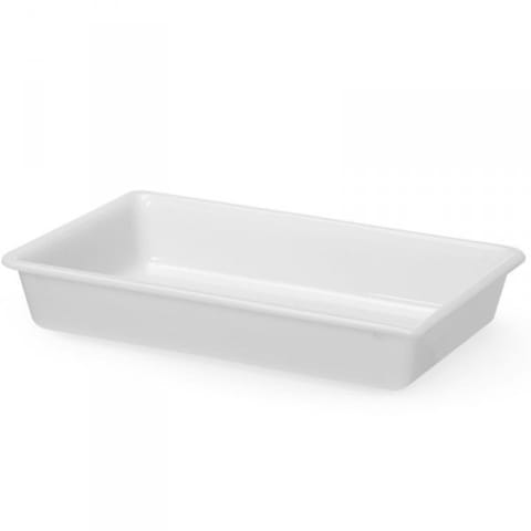 ⁨Pojemnik do panierowania płaski 6 l 430x285x75 mm - biały⁩ w sklepie Wasserman.eu