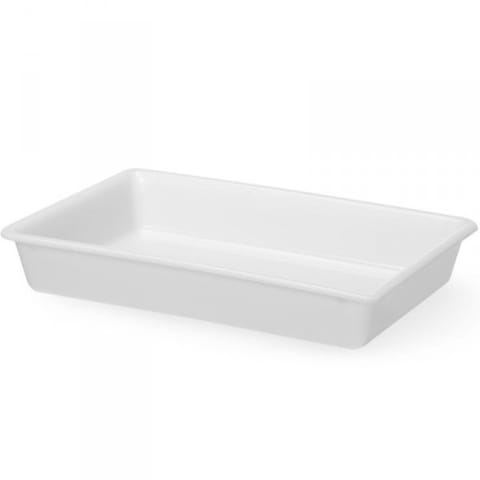 ⁨Pojemnik do panierowania płaski 8 l 480x330x80 mm - biały⁩ w sklepie Wasserman.eu