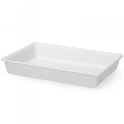 ⁨Pojemnik do panierowania płaski 12 l 535x385x85 mm - biały⁩ w sklepie Wasserman.eu