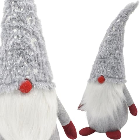 ⁨SKRZAT GNOM KRASNAL DEKORACYJNY SZARY 45CM⁩ w sklepie Wasserman.eu