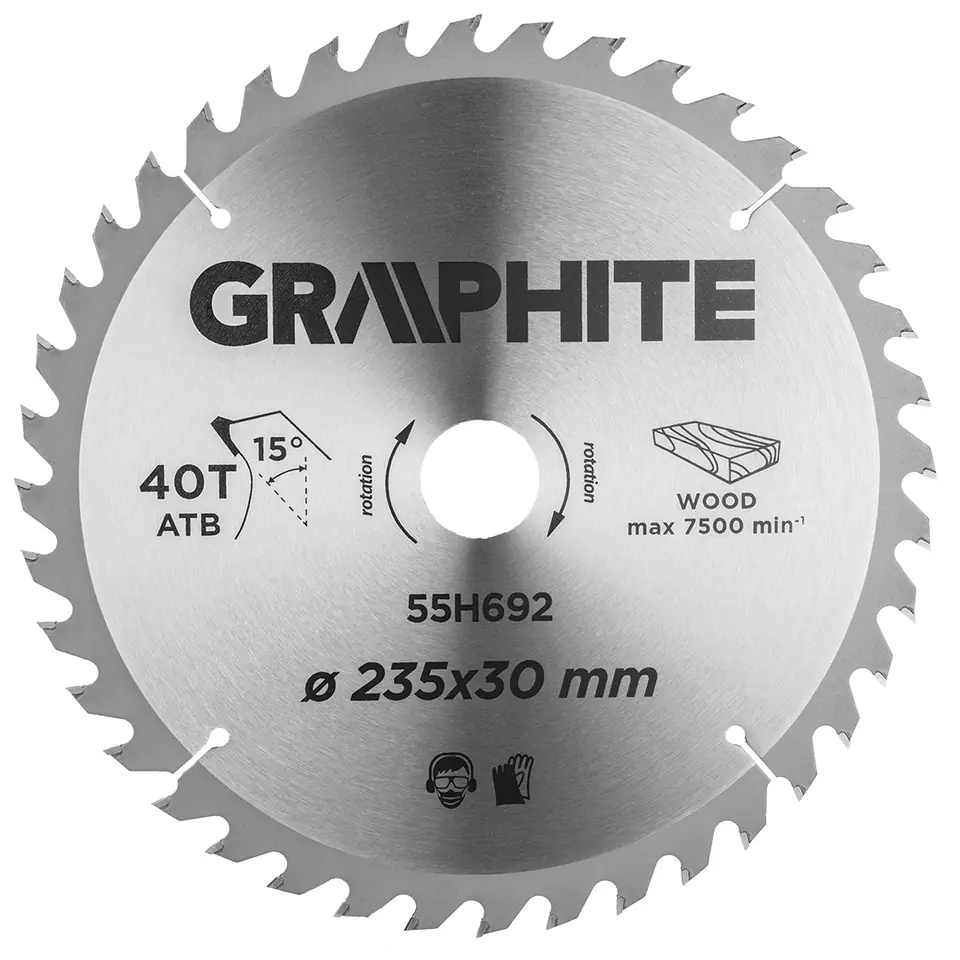 ⁨Saw blade, widiowa, 235 x 30 mm, 40 teeth⁩ at Wasserman.eu