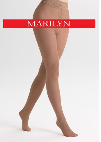 ⁨RAJSTOPY MARILYN EXCLUSIVE EROTIC SILK 30 (kolor nude, rozmiar 3/4)⁩ w sklepie Wasserman.eu