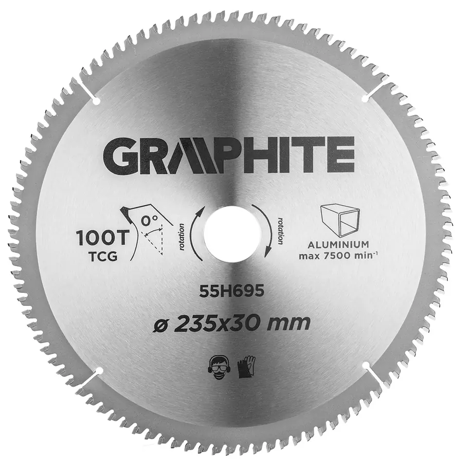 ⁨Saw blade, forklift, 235 x 30 mm, 100 teeth, ALU⁩ at Wasserman.eu