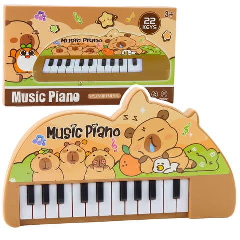 ⁨Pianinko Muzyczne Dla Dzieci Kapibara Mini Keyboard 22 Klawisze⁩ w sklepie Wasserman.eu
