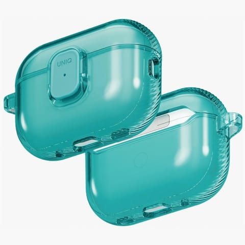 ⁨Etui UNIQ Glase Pro do AirPods Pro 3     Lock Case turkusowy⁩ w sklepie Wasserman.eu