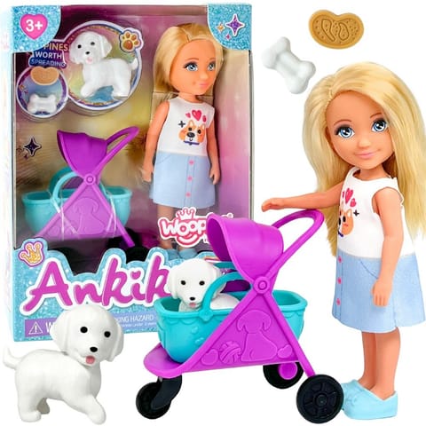 ⁨WOOPIE ROYAL Laleczka z Wózkiem i Pieskiem⁩ w sklepie Wasserman.eu