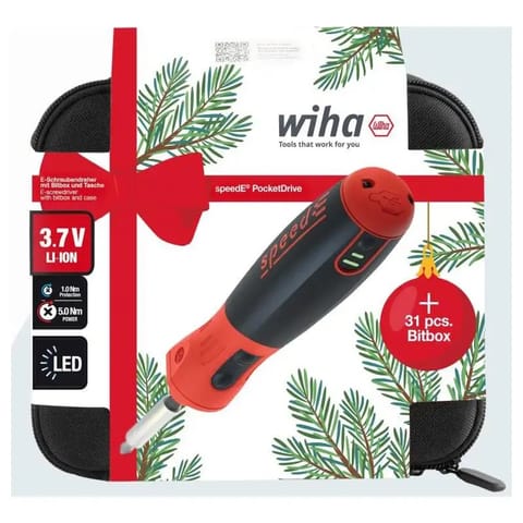 ⁨WKRĘTAK 3.7V SPEED-E POCKET DRIVE+BITY OPK. ŚWIĄTECZNE⁩ w sklepie Wasserman.eu