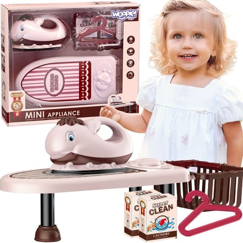 WOOPIE Zestaw do Prasowania 2w1 Deska Żelazko z Muzyką 7 el. w sklepie Wasserman.eu