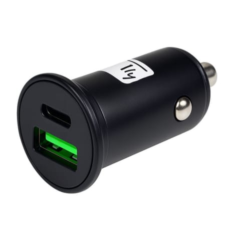 ⁨Ładowarka TECHLY 1 x USB-A Czarny IUSB2-CAR5-AC45W⁩ w sklepie Wasserman.eu