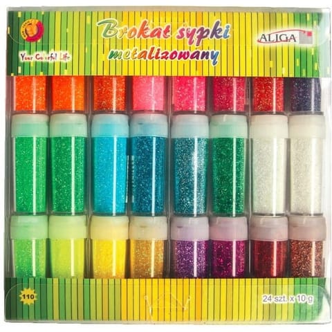 ⁨Brokat WMT-0441(110) 10g metalizowany 24 kolory ALIGA⁩ w sklepie Wasserman.eu