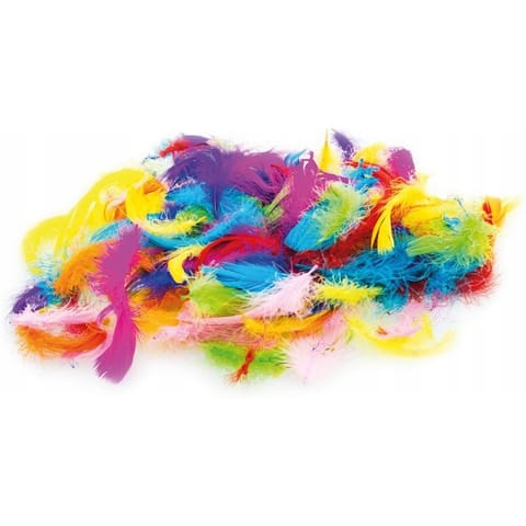 ⁨Piórka dekoracyjne 7g mix kolorów P7-MIX BREWIS⁩ w sklepie Wasserman.eu