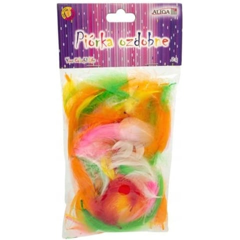 ⁨Piórka 4-6cm mix kolorów P-8925 ALIGA⁩ w sklepie Wasserman.eu