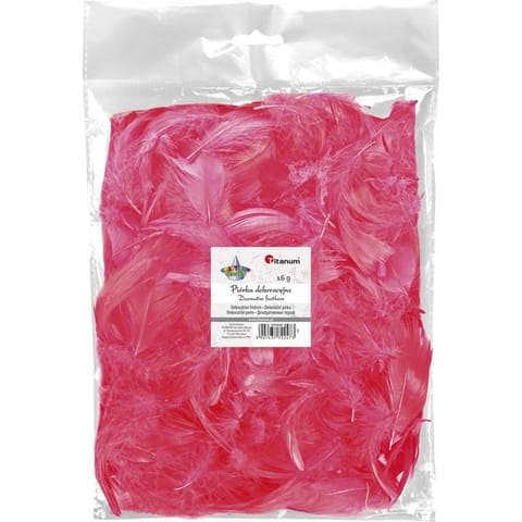 ⁨Piórka Craft-Fun Series czerwone 414324 TITANUM⁩ w sklepie Wasserman.eu