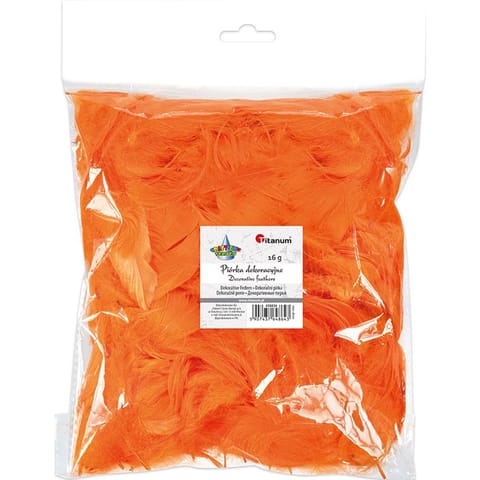 ⁨Piórka Craft-Fun Series pomarańczowy 438836 TITANUM⁩ w sklepie Wasserman.eu