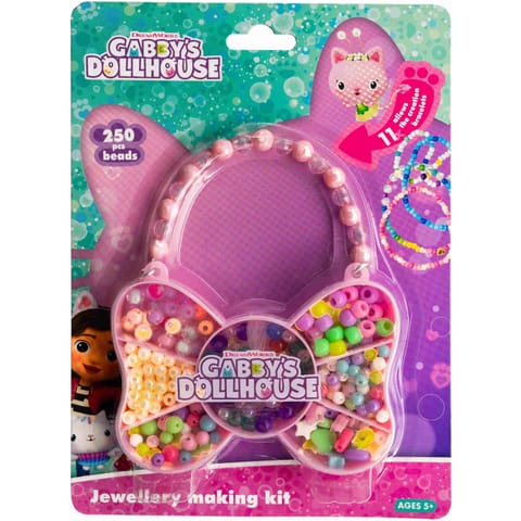 ⁨Zestaw koralików Gabbys Dollhouse 250szt.+2m gumki Motyl ASTRA 334024007⁩ w sklepie Wasserman.eu