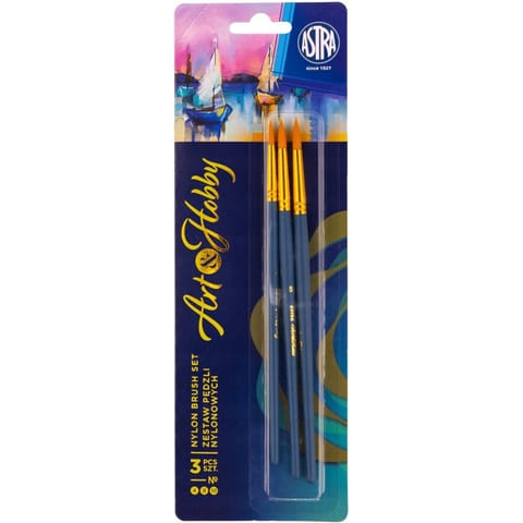 ⁨Zestaw pędzli nylonowych ASTRAPEN Art&Hobby 3szt. 315024010⁩ w sklepie Wasserman.eu