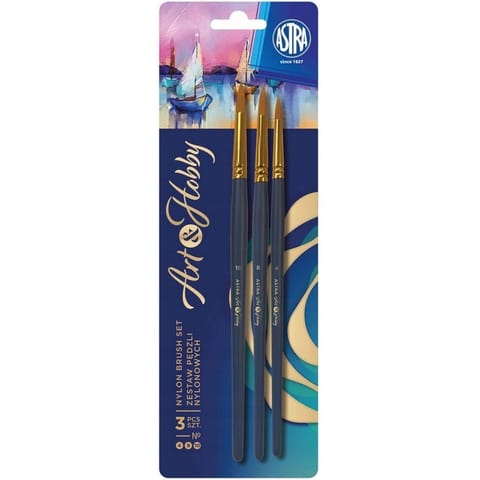 ⁨Zestaw pędzli nylonowych ASTRAPEN Art&Hobby 5szt. 315024011⁩ w sklepie Wasserman.eu