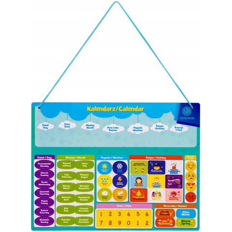 ⁨Magnetyczny zestaw do nauki Kalendarza ASTRAFUN 55el. 338025903⁩ w sklepie Wasserman.eu