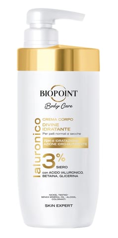 ⁨BIOPOINT Body Care Nawilżający krem do ciała z Kwasem hialuronowym 3% 500 ml⁩ w sklepie Wasserman.eu