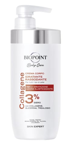 ⁨BIOPOINT Body Care Nawilżający krem do ciała z Kolagenem 3% 500 ml⁩ w sklepie Wasserman.eu