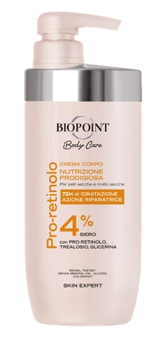 ⁨BIOPOINT Body Care Nawilżający krem do ciała z Retinolem 4% 500 ml⁩ w sklepie Wasserman.eu