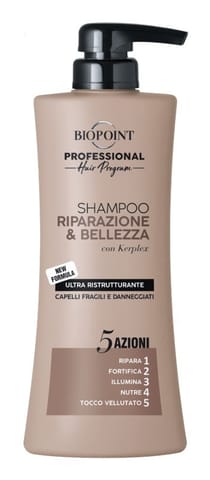 ⁨BIOPOINT Professional Hair Program Szampon naprawczy do włosów suchych i matowych 400 ml⁩ w sklepie Wasserman.eu