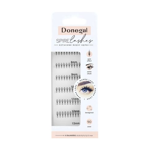 ⁨DONEGAL Spire Lashes Sztuczne rzęsy kępki - Mix 6 długości  (4418) 1 op. - 90 szt.⁩ w sklepie Wasserman.eu