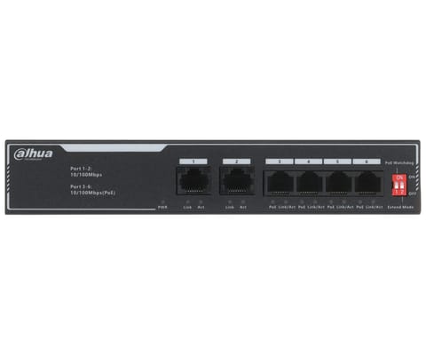⁨SWITCH POE SF1006LP 6-PORTOWY, 4 PoE DAHUA⁩ w sklepie Wasserman.eu