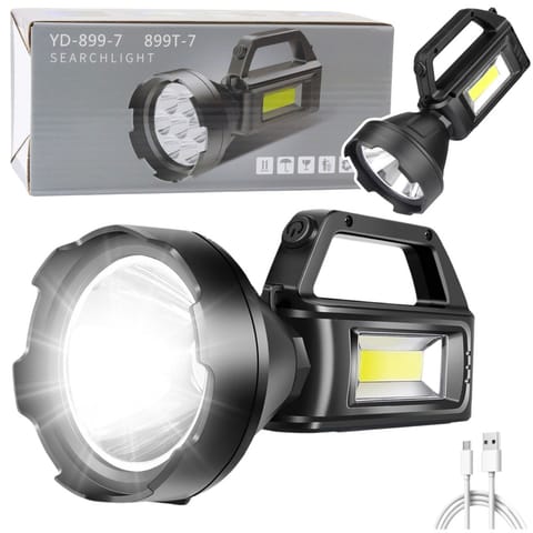⁨Latarka Turystyczna Robocza Reflektor LED 4 Tryby Powerbank⁩ w sklepie Wasserman.eu