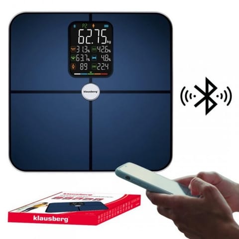 ⁨ANALITYCZNA WAGA ŁAZIENKOWA SMART IOS ANDROID KLAUSBERG KB-7940⁩ w sklepie Wasserman.eu