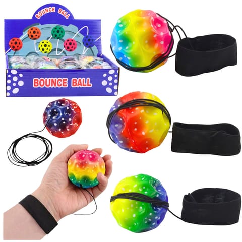 ⁨Piłeczka Księżycowa Na Gumce Do Ćwiczeń Zręczności Wgłębienia 6,5 cm⁩ w sklepie Wasserman.eu