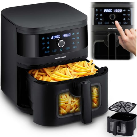 ⁨Frytkownica beztłuszczowa Air fryer Berdsen BD-661 czarna⁩ w sklepie Wasserman.eu
