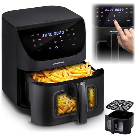 ⁨Frytkownica beztłuszczowa Air fryer Berdsen BD-660 czarna⁩ w sklepie Wasserman.eu