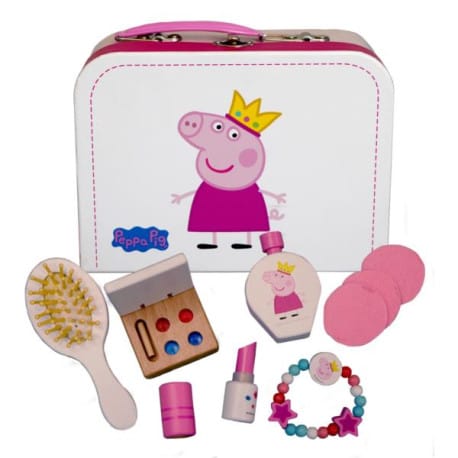 ⁨Drewniany zestaw piękności w walizce, świnka peppa⁩ w sklepie Wasserman.eu