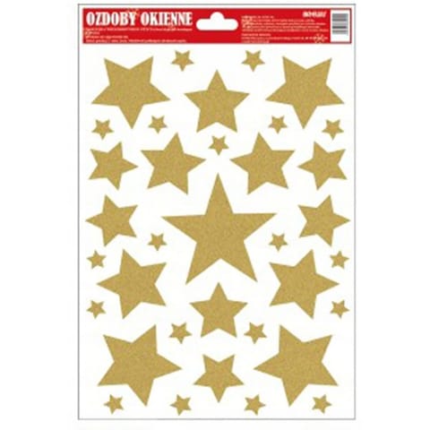 ⁨Witraż Gwiazdki wielokrotnego użycia STXWG-5003 BREWIS⁩ w sklepie Wasserman.eu