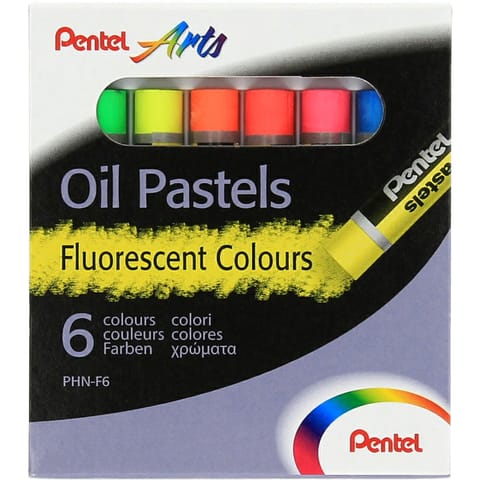 ⁨Kredki pastele olejne 6 kolorów fluorescencyjnych PHN-F6⁩ w sklepie Wasserman.eu