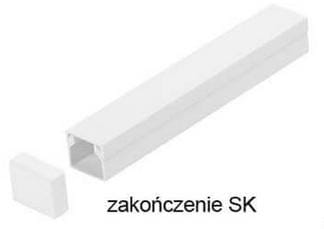 ⁨Osprzęt do listew elektroinstalacyjnych, zakończenie BIAŁY SK 40x40 (1szt.)⁩ w sklepie Wasserman.eu