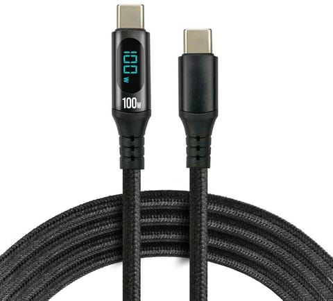 ⁨KABEL USB-C / USB-C LCD everActive CBB-2PD5L 200cm 20V 5A 100W⁩ w sklepie Wasserman.eu
