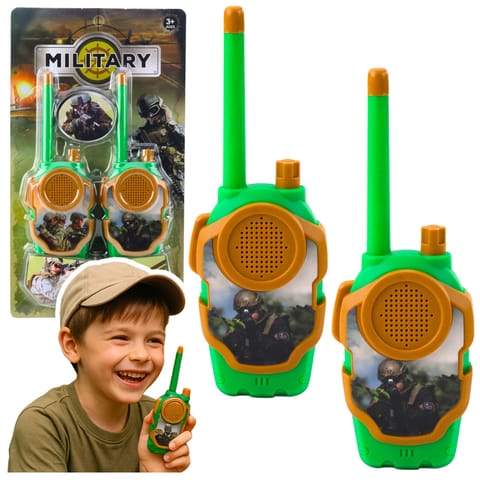 ⁨Walkie Talkie Krótkofalówki Dla Dzieci Wojskowe Militarne 10m⁩ w sklepie Wasserman.eu