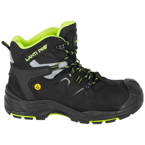 ⁨ANKLE SHOES, NUBUCK, BLACK-GREEN, S3 FO HRO SR,"40",CE,LAHTI⁩ at Wasserman.eu